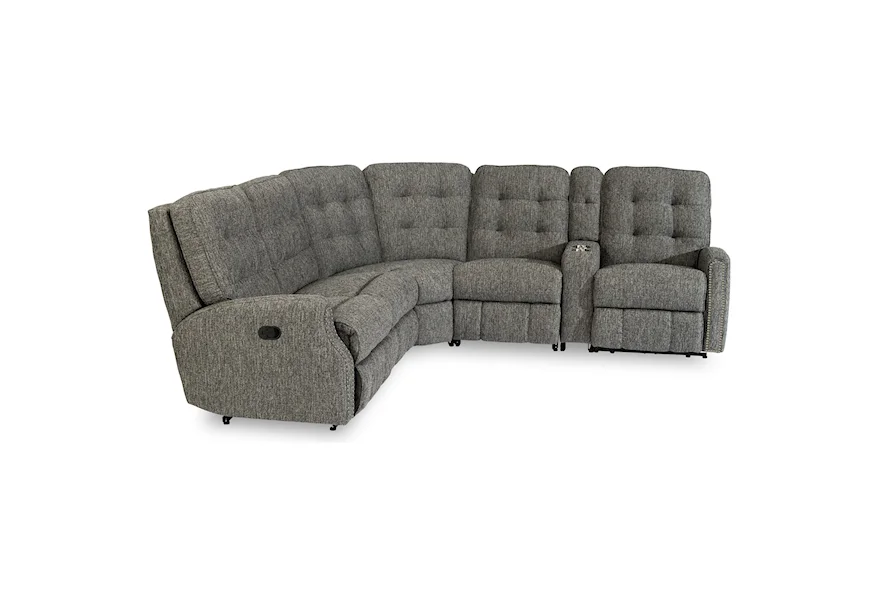 Devon 6-Piece Reclining Sectional by Flexsteel at Williams & Kay