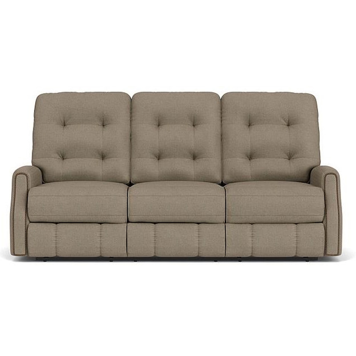 Flexsteel Devon Power Reclining Sofa with Power Headrests