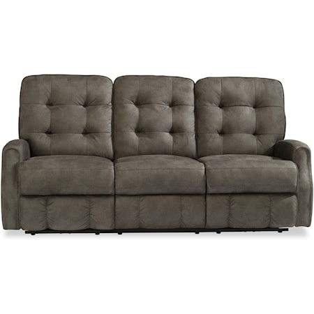 Button Tufted Reclining Sofa