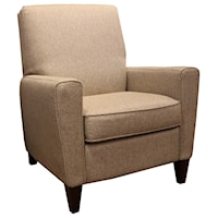 Upholstered High Leg Recliner Chair