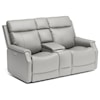 Flexsteel Easton Power Reclining Console Loveseat 