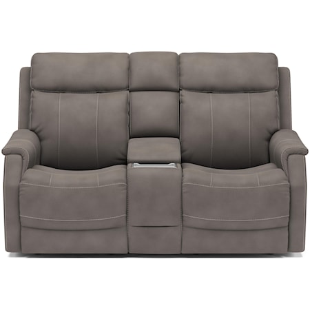 Power Reclining Console Loveseat 