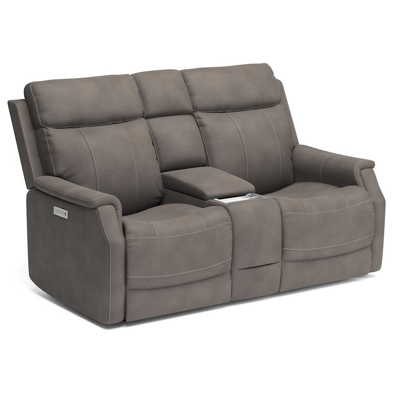 Flexsteel Easton Power Reclining Console Loveseat 