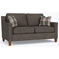 Modern Loveseat with Track Arms