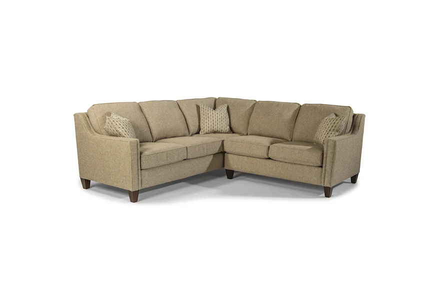 Finley 2-Piece Sectional by Flexsteel at Mueller Furniture