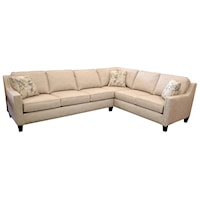 Contemporary 2-Piece Sectional with RAF Corner Sofa