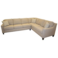 Contemporary 2-Piece Sectional with RAF Corner Sofa