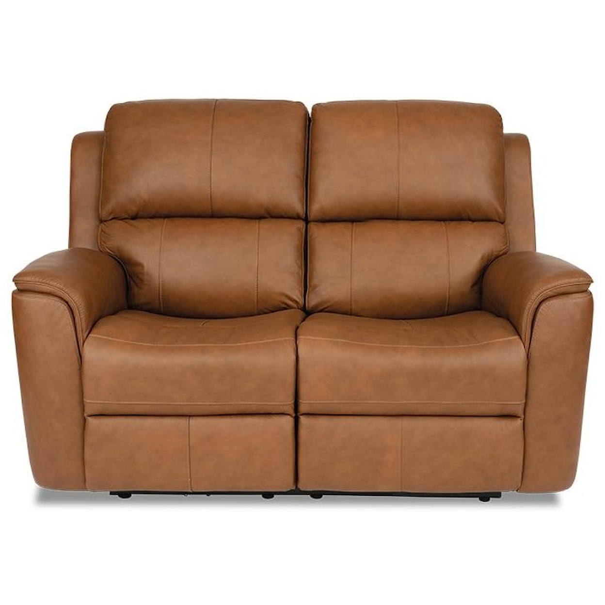 Flexsteel Aarons Power Headrest & Lumbar Reclining Loveseat