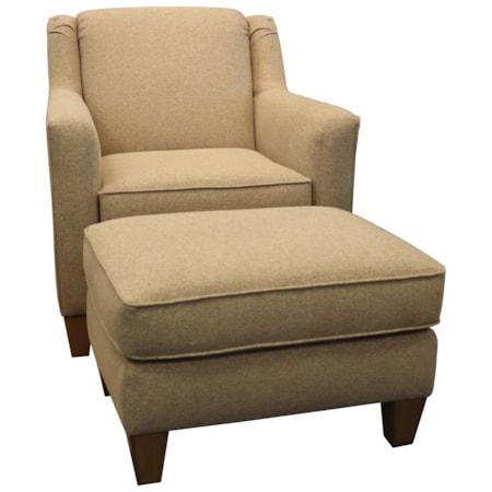 Chair and Ottoman Set