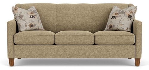 Contemporary Sofa with Angled Track Arms