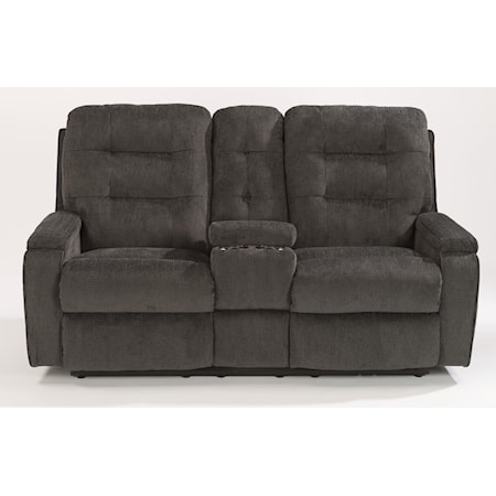 Power Reclining Loveseat with Console