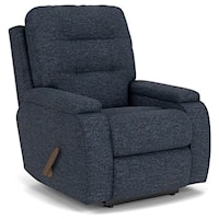 Rocker Recliner with Channeled Back
