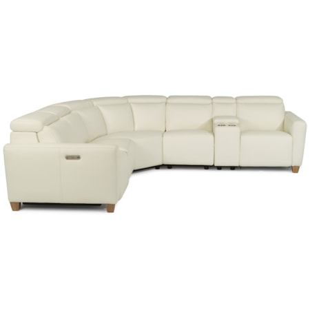 6 Pc Reclining Sectional Sofa