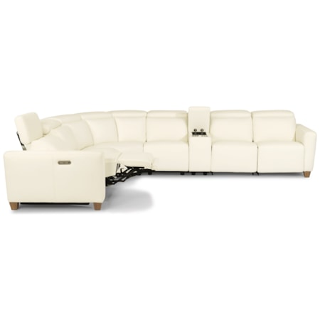 7 Pc Reclining Sectional
