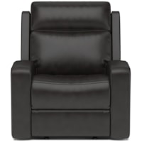 Contemporary Power Gliding Recliner with Power Headrest and USB Port