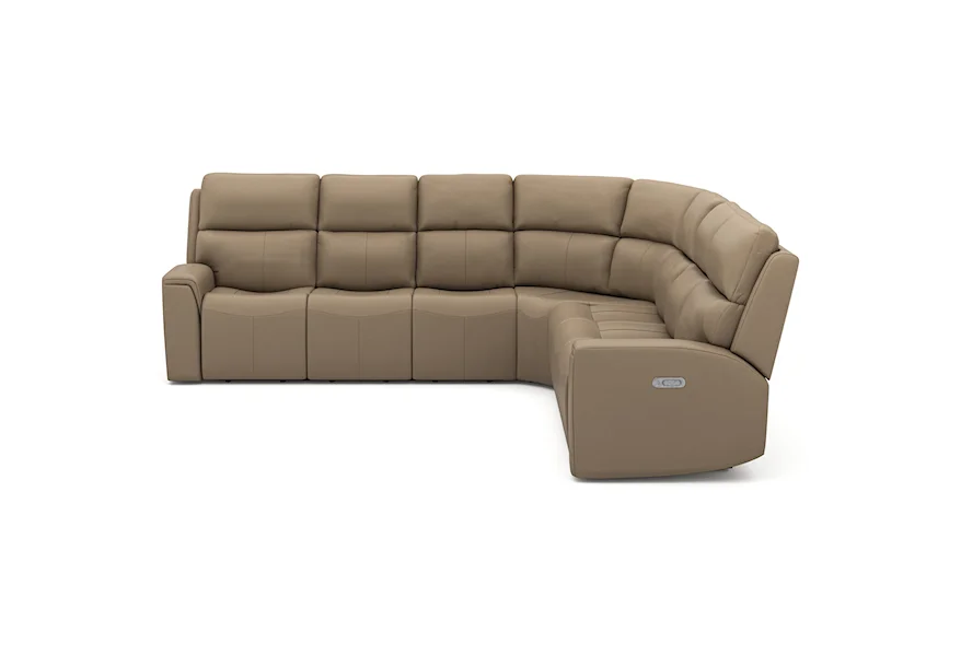 Latitudes - Jarvis Sectional Sofa by Flexsteel at Conlin's Furniture
