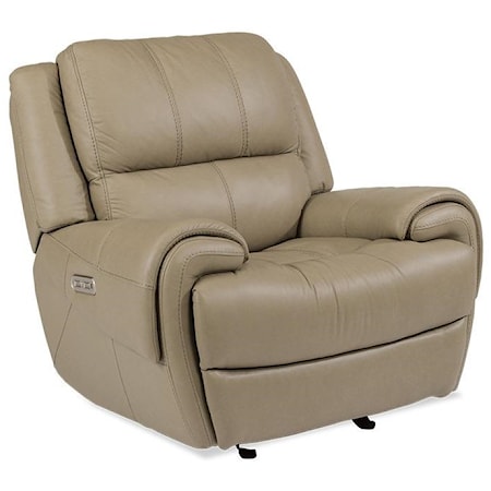 Power Gliding Recliner with Power Headrest