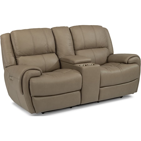 Power Reclining Loveseat with Power Headrest