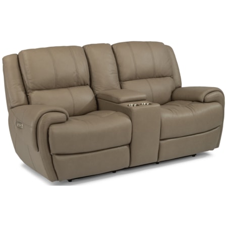 Power Reclining Loveseat with Power Headrest