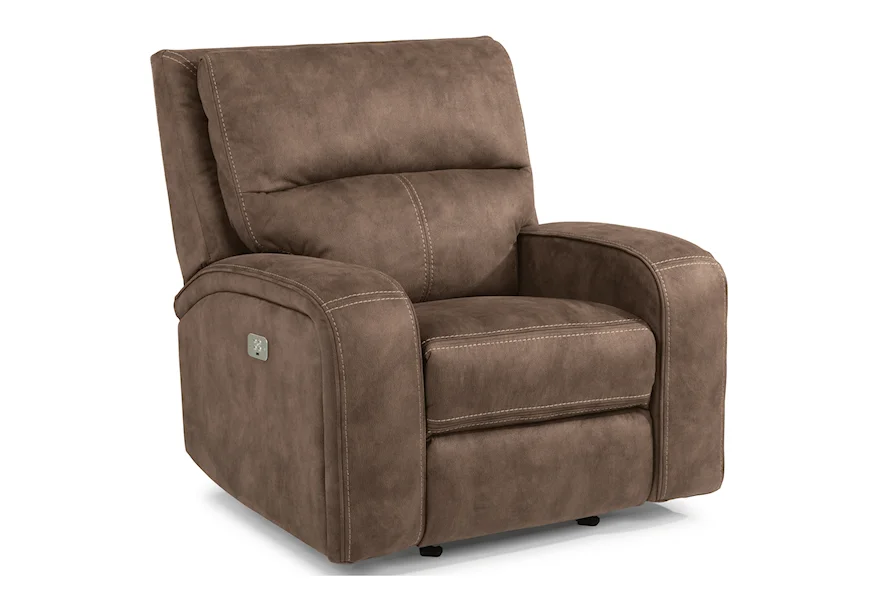 Latitudes - Nirvana Power Recliner with Power Headrest by Flexsteel at Darvin Furniture