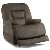 Casual Power Recliner with Power Headrest and Extending Footrest