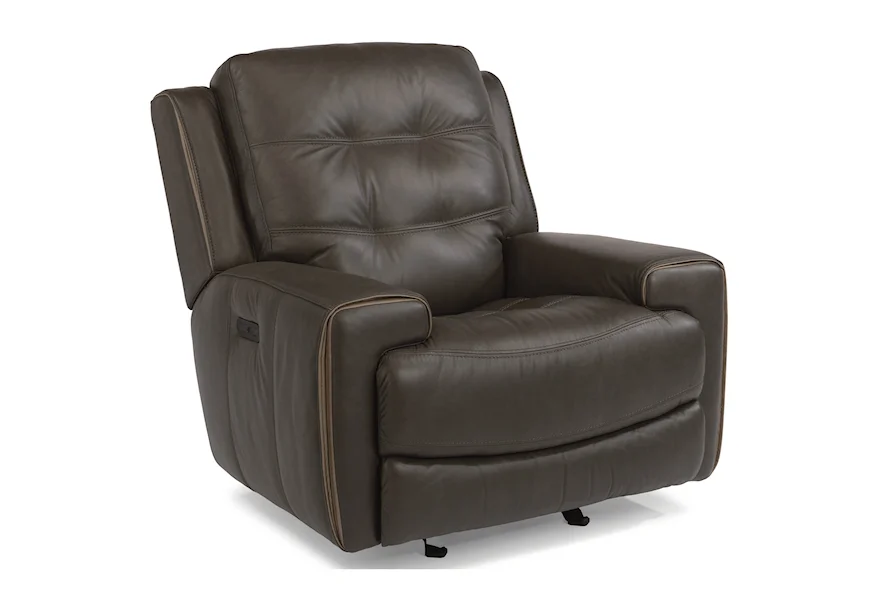Latitudes-Wicklow Power Gliding Recliner with Power Headrest by Flexsteel at Zak's Home
