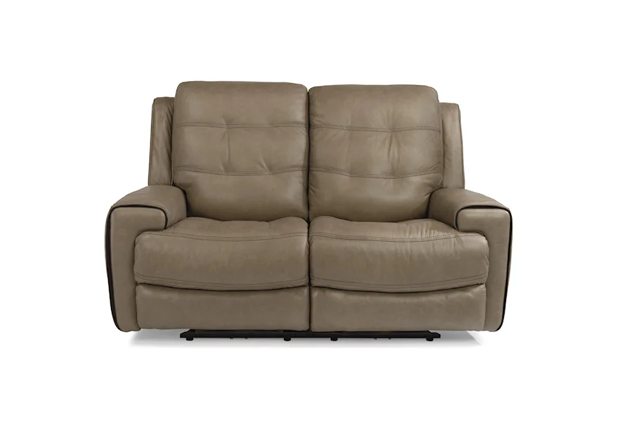 Latitudes-Wicklow Power Reclining Loveseat with Power Headrest by Flexsteel at Conlin's Furniture