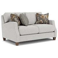 Loveseat with Scalloped Arms