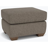 Ottoman with Block Legs