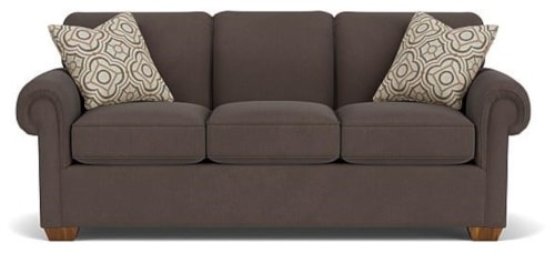 Stationary Sofa with Rolled Arms