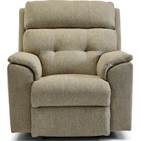 Power Headrest Rocking Recliner with Tufted Back