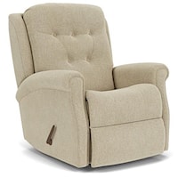 Transitional Power Recliner with Tufted Back