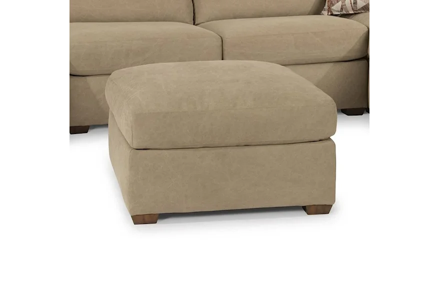 Randall Square Cocktail Ottoman by Flexsteel at Conlin's Furniture