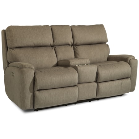 Power Reclining Loveseat with Console