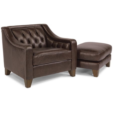 Chair and Ottoman Set