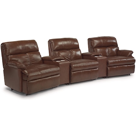 5 Pc Reclining Home Theater Group