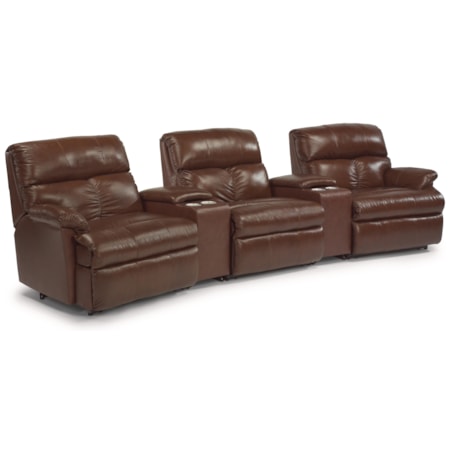 5 Pc Reclining Home Theater Group
