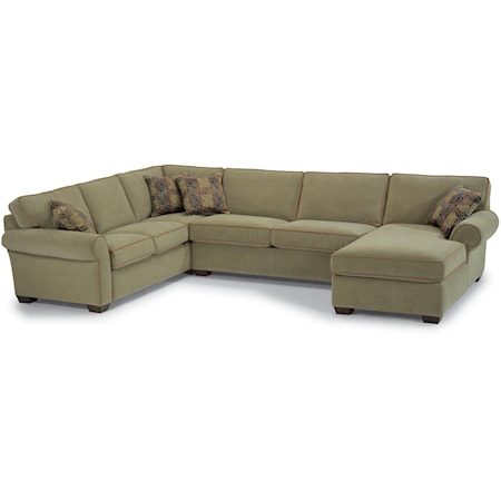 Three Piece Sectional with Chaise