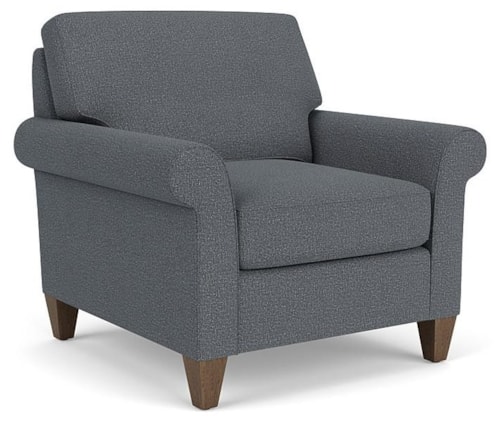 Casual Style Rolled Arm Chair