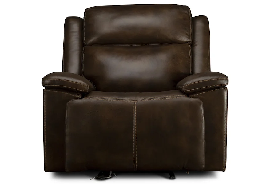 Calista Calista Power Leather Match Glider Recliner by Flexsteel Wynwood Collection at Morris Home