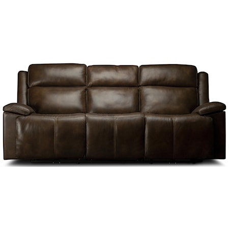 Calista Power Leather Match Sofa