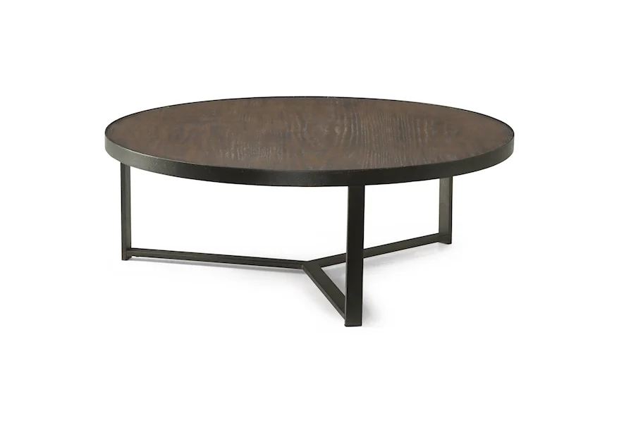 Carmen Large Round Bunching Cocktail Table by Flexsteel Wynwood Collection at Steger's Furniture