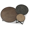 Flexsteel Wynwood Collection Carmen Large Round Bunching Cocktail Table