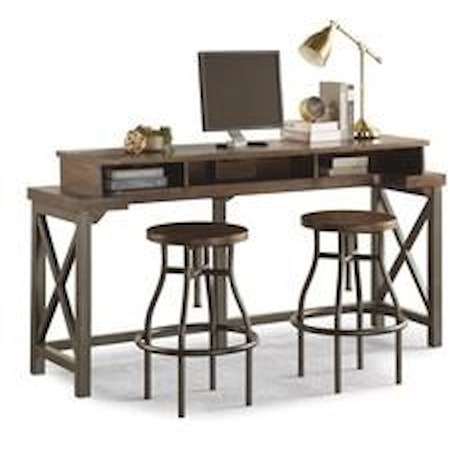 Work Console with 2 Stools