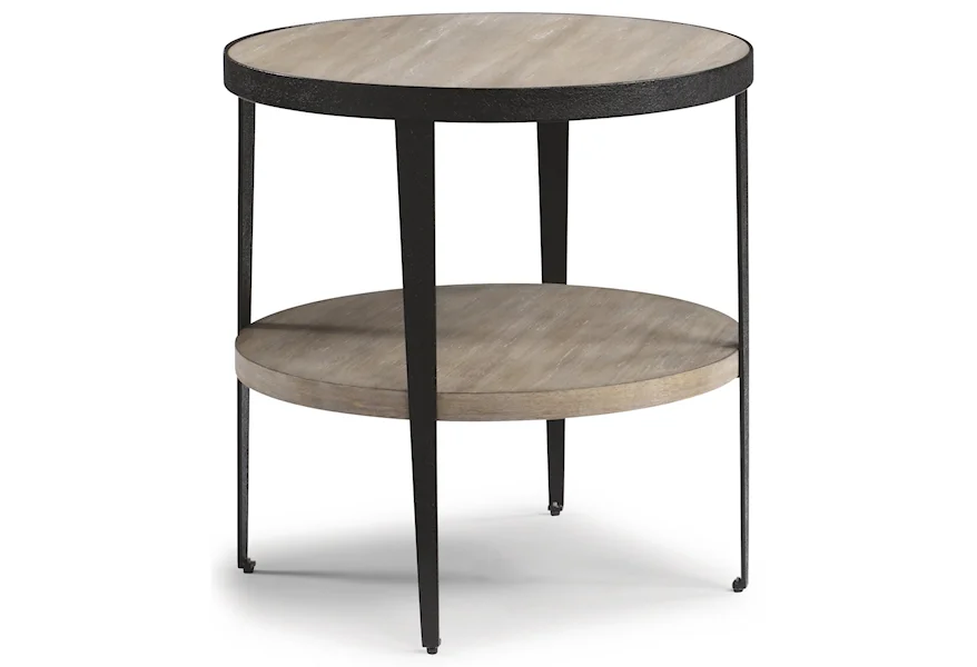 Compass Lamp Table  by Flexsteel Wynwood Collection at Sam Levitz Furniture