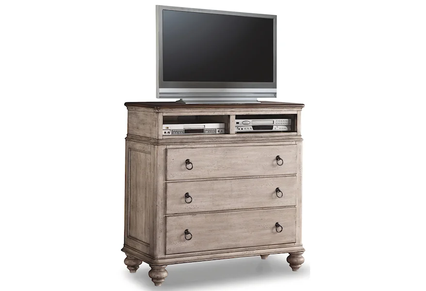 Plymouth Media Chest by Flexsteel Wynwood Collection at Sam Levitz Furniture