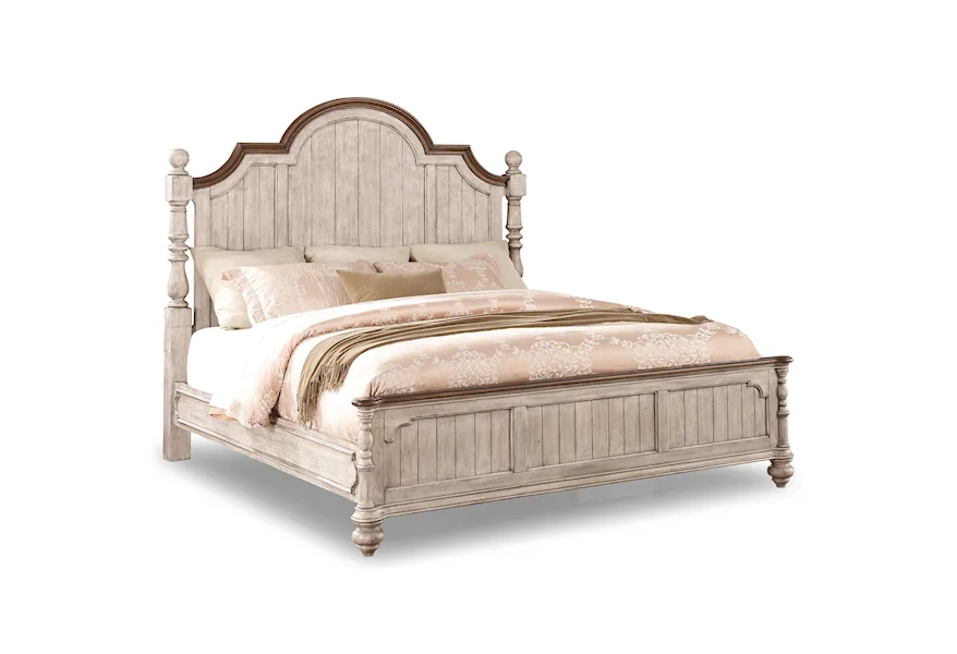 Plymouth King Poster Bed by Flexsteel Wynwood Collection at Sam Levitz Furniture