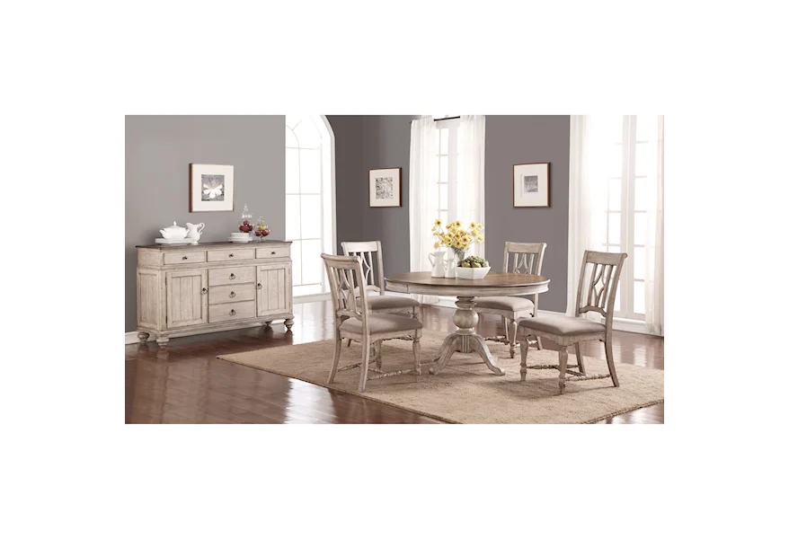 Plymouth Dining Room Group by Flexsteel Wynwood Collection at Powell's Furniture and Mattress