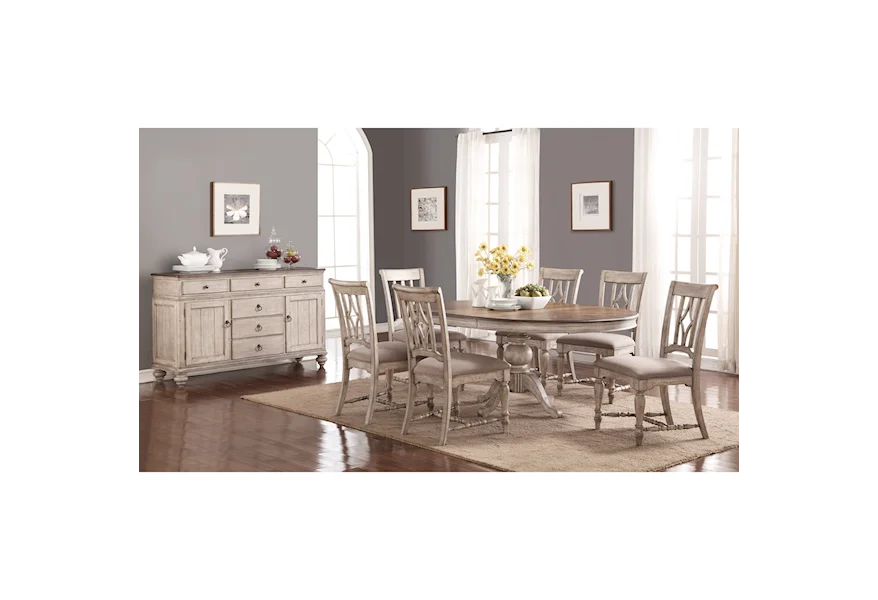 Plymouth Dining Room Group by Flexsteel Wynwood Collection at Sheely's Furniture & Appliance