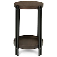 Industrial Chairside Table 